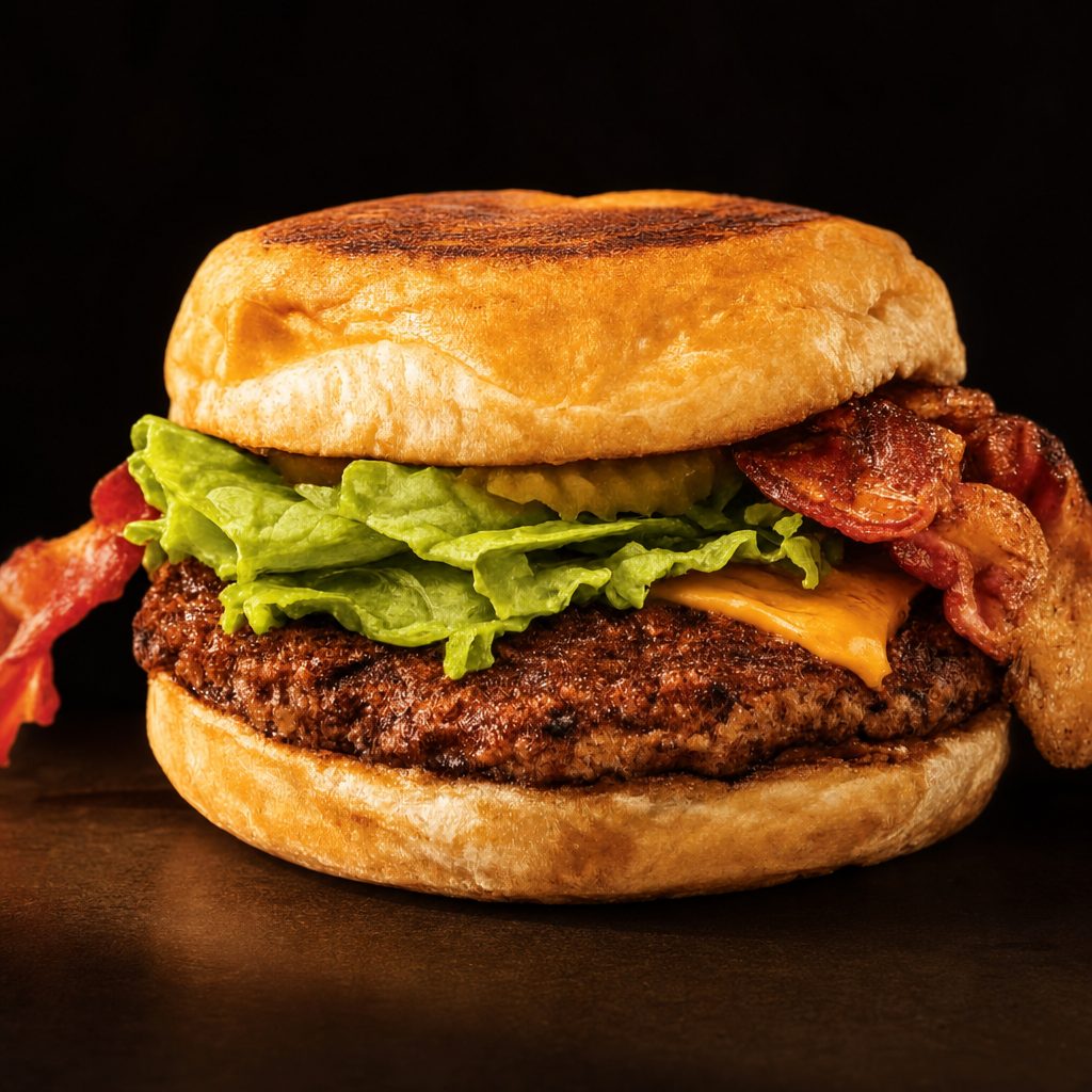 Xpress Fat Bacon Burgers.