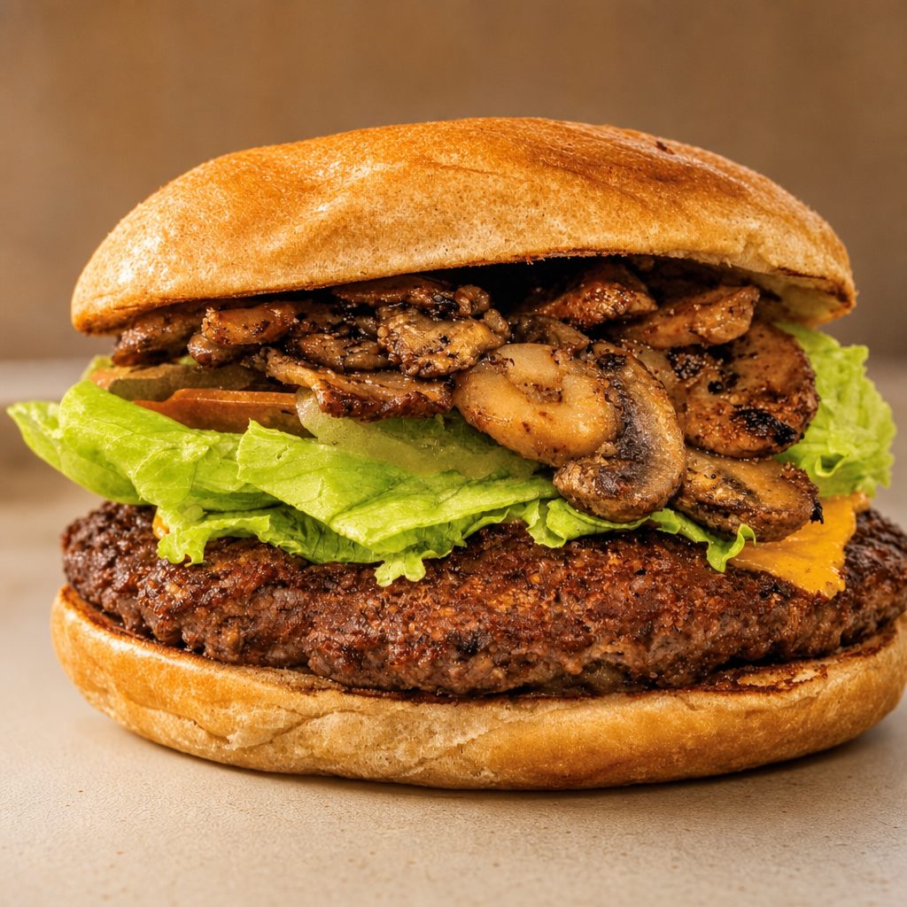 Xpress Mushroom Burger.